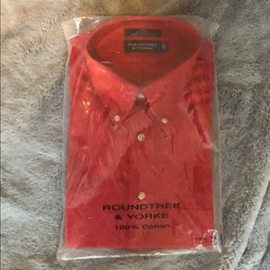 NWT Roundtree & Yorke Dress Shirt Size 16.5/33